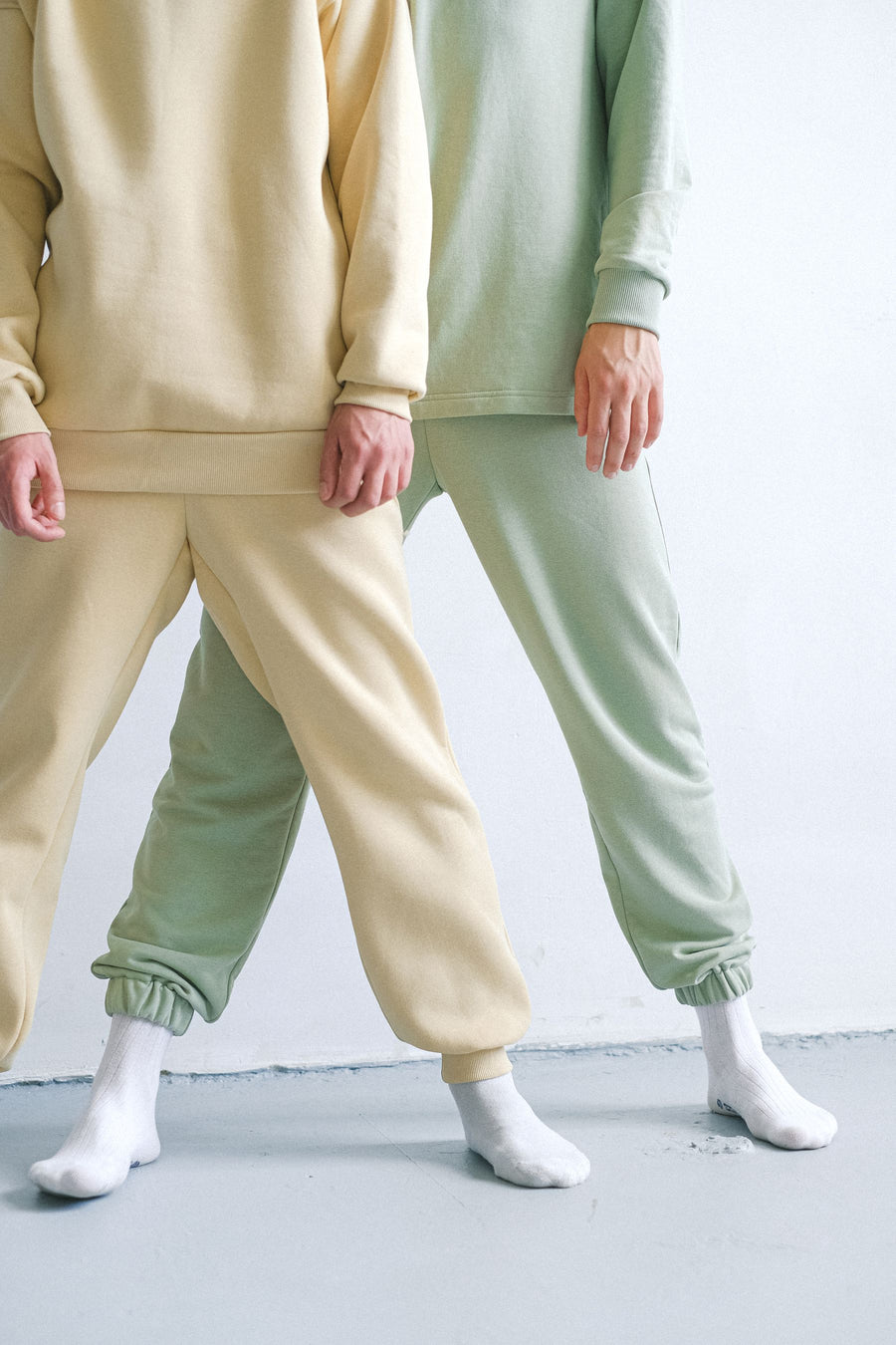 Relaxed Fleece Joggers — Soft tapered joggers with an elastic waist, drawcord and deep pockets.