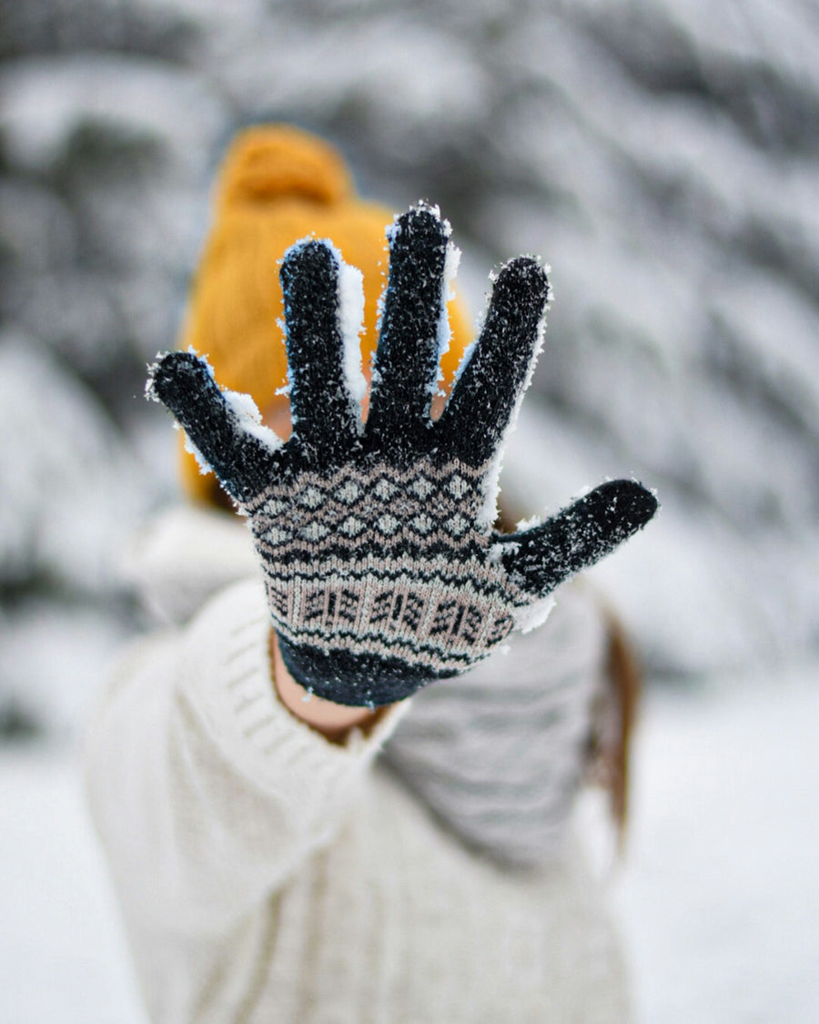 Knit Gloves — Lightweight knit gloves that layer easily under mittens.