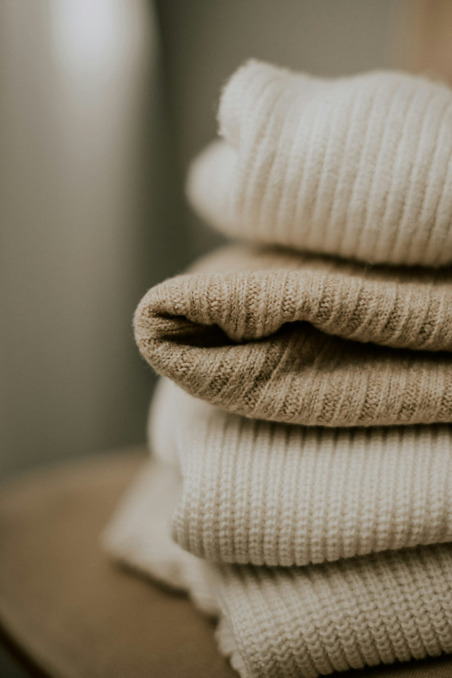 Cozy Knit Sweater — Relaxed rib-knit sweater for slow mornings and cool evenings.